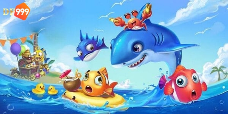 Giao diện game Caishen Fishing tại sảnh bắn cá DF999